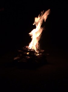 Last campfire for Iluka Shoreham - May 2015